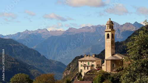 Wallpaper Mural the swiss village of soglio 4k 25fps video Torontodigital.ca