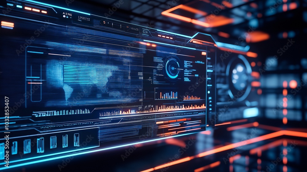 futuristic technology concept - abstract digital wave futuristic technology concept - abstract digital wave