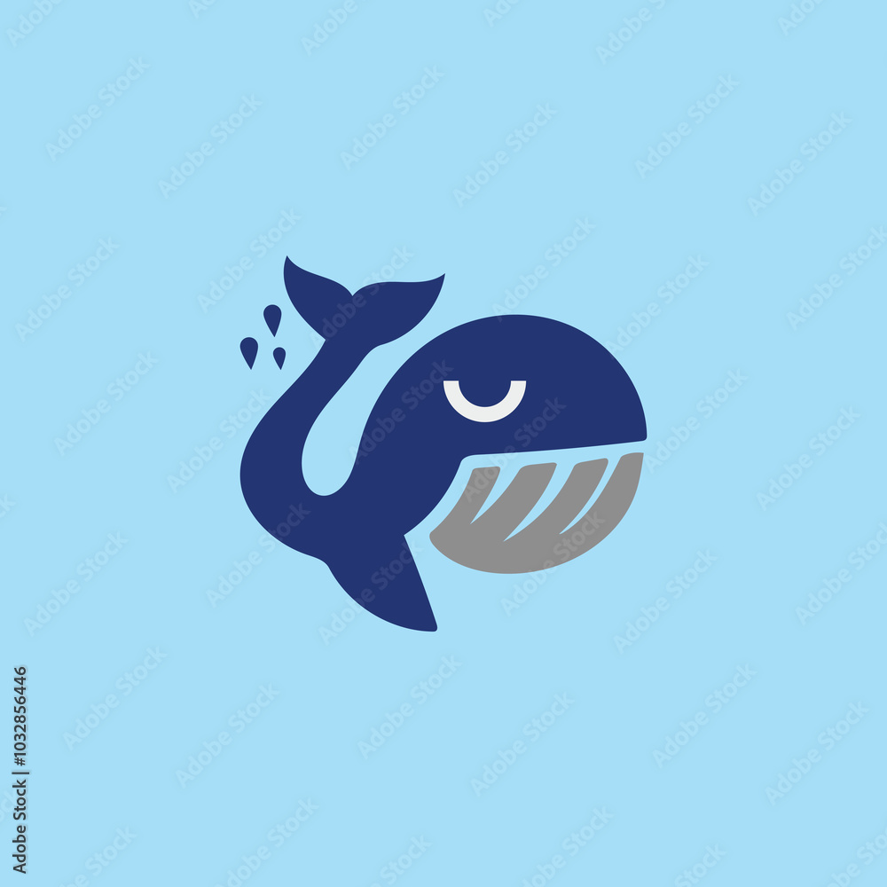 Creative whale logo symbol vector illustration Creative whale logo symbol vector illustration