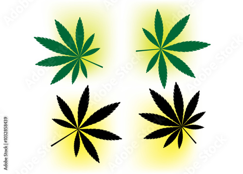 cannabis marijuana vector for logo background icon web tattoo. vector and illustration.