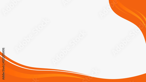 Orange Wave Modern Design for Brochures and Invitations