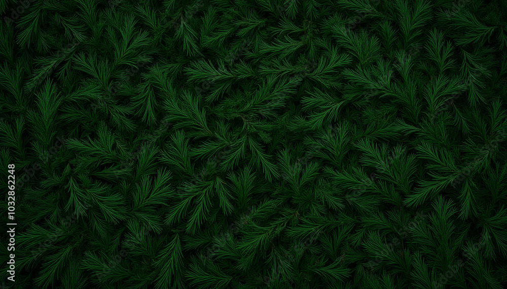 Dense dark green foliage background in a natural setting Dense dark green foliage background in a natural setting