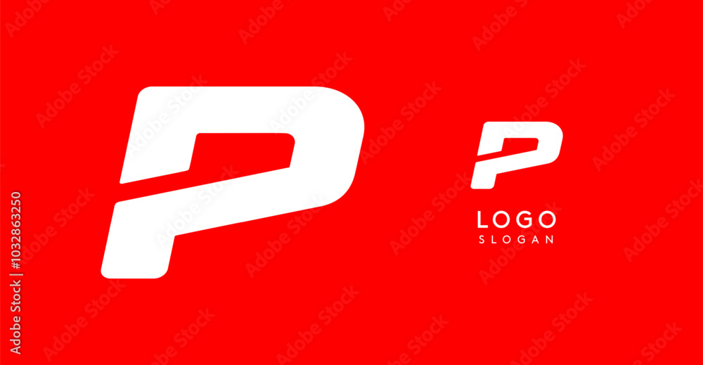 Bold angular letter P, geometric cutouts, minimalist sporty style, dynamic corporate identity, athletic and automotive logo, strong typographic design. Vector typeset Bold angular letter P, geometric cutouts, minimalist sporty style, dynamic corporate identity, athletic and automotive logo, strong typographic design. Vector typeset