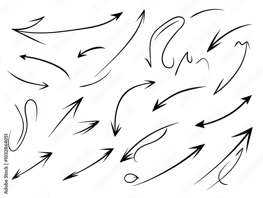 Minimalist Freehand Arrows: Sharp Angles & Smooth Curves for Dynamic Navigation - Perfect as a Poster for Sports Interiors and Creative Spaces Minimalist Freehand Arrows: Sharp Angles & Smooth Curves for Dynamic Navigation - Perfect as a Poster for Sports Interiors and Creative Spaces