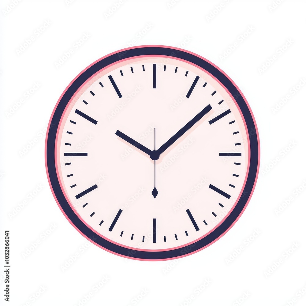 An illustration of time management, simple modern design, in five minutes twelve, red period, and time is money An illustration of time management, simple modern design, in five minutes twelve, red period, and time is money