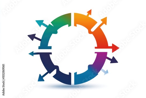 Colorful flowchart icon on white background illustrating business processes and decision making routes Free Download Colorful flowchart icon on white background illustrating business processes and decision making routes - GFXLoad