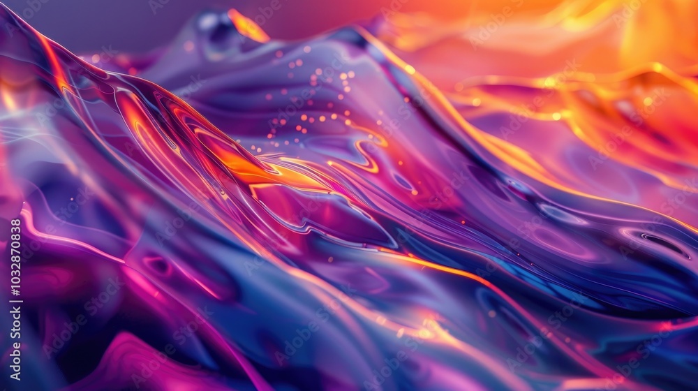 Obraz premium Colorful abstract waves,