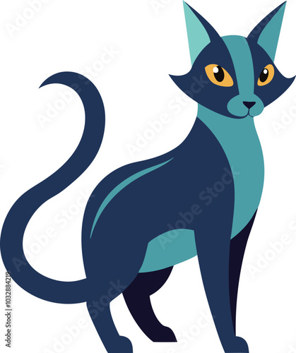  Zephyr cat vector illustration art.