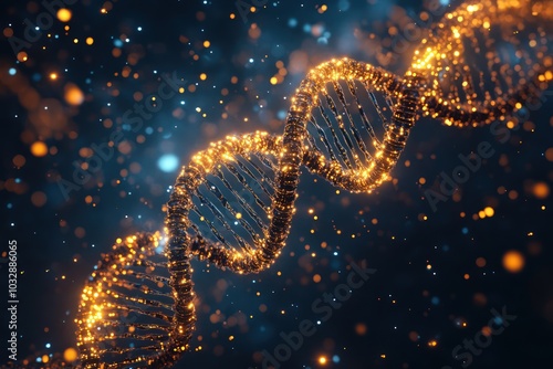 3D Digital DNA Helix Concept for Medical and Genetic Research