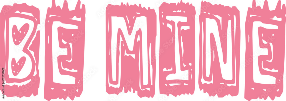 Retro Pink Be Mine Valentine lettering phrase, Calligraphy t shirt design vector, Isolated on white background, Cutting File Retro Pink Be Mine Valentine lettering phrase, Calligraphy t shirt design vector, Isolated on white background, Cutting File