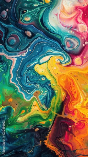 This artwork showcases a mesmerizing abstract background with dynamic liquid flows