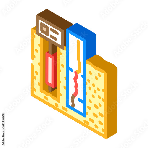well logging oil industry isometric icon vector. well logging oil industry sign. isolated symbol illustration