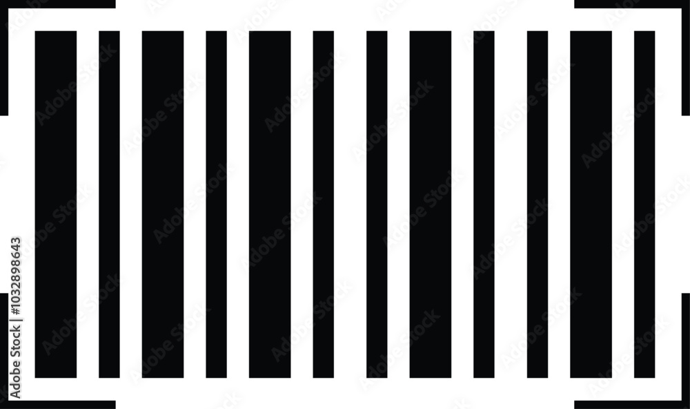 Barcode, Simple Black Icon Symbol Barcode, Simple Black Icon Symbol