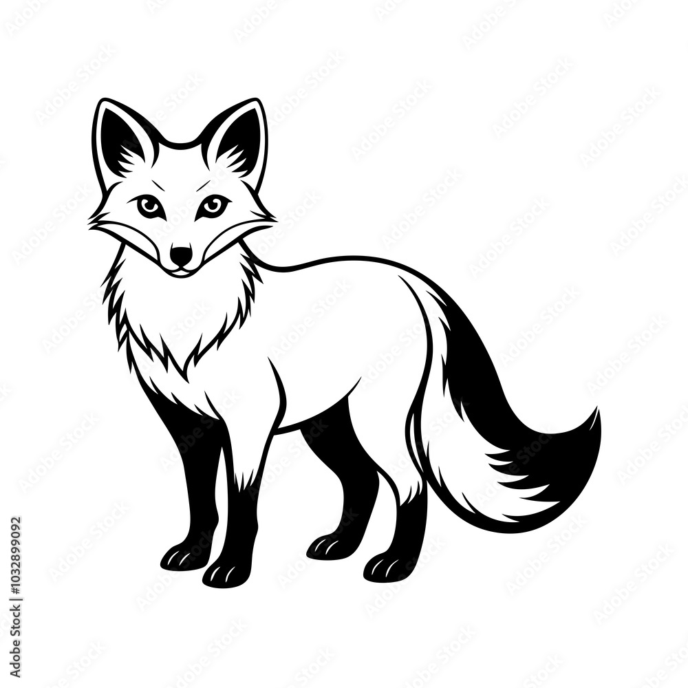Obraz premium illustration of a fox