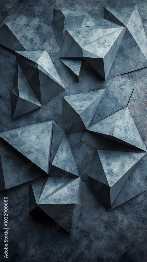 16. A minimalist 3D triangle design in shades of grey, emphasizing elegance and simplicity 16. A minimalist 3D triangle design in shades of grey, emphasizing elegance and simplicity