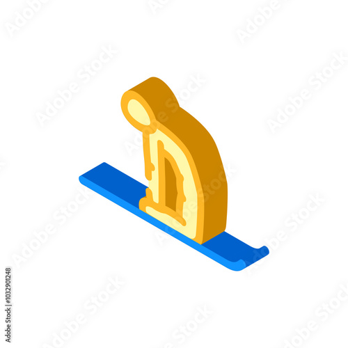 camel pose ustrasana yoga isometric icon vector. camel pose ustrasana yoga sign. isolated symbol illustration