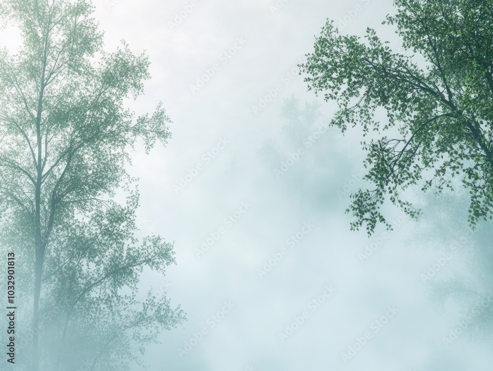 Fototapeta premium Foggy Forest Mystique