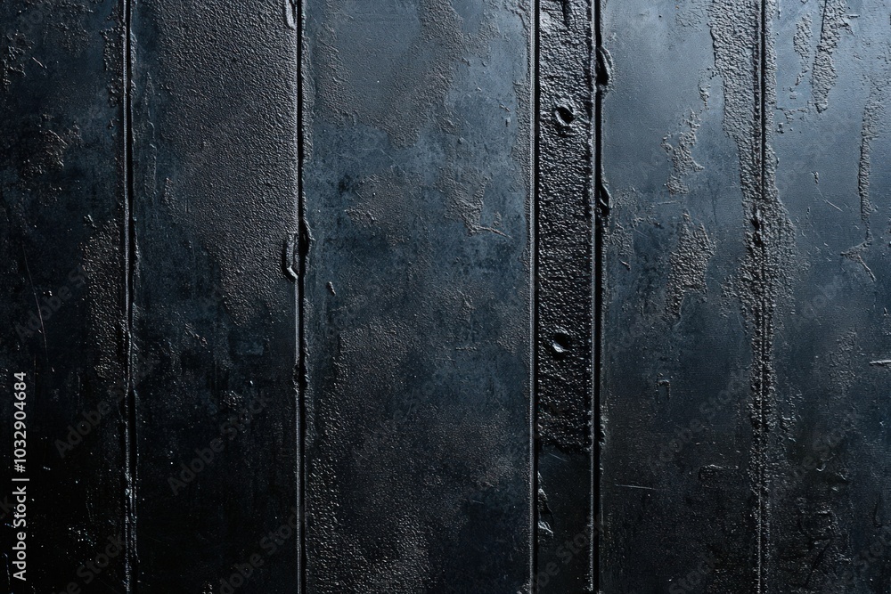 Textured black metal surface with visible grooves and imperfections Textured black metal surface with visible grooves and imperfections