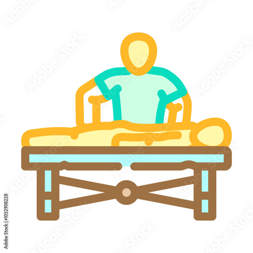 abhyanga ayurveda color icon vector. abhyanga ayurveda sign. isolated symbol illustration