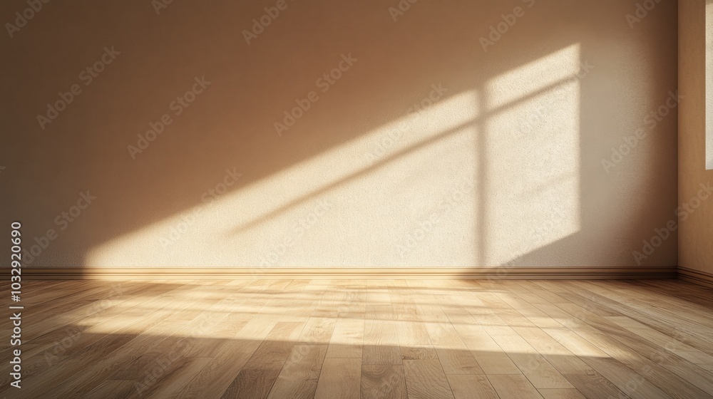 A room with a white wall and wooden floor A room with a white wall and wooden floor