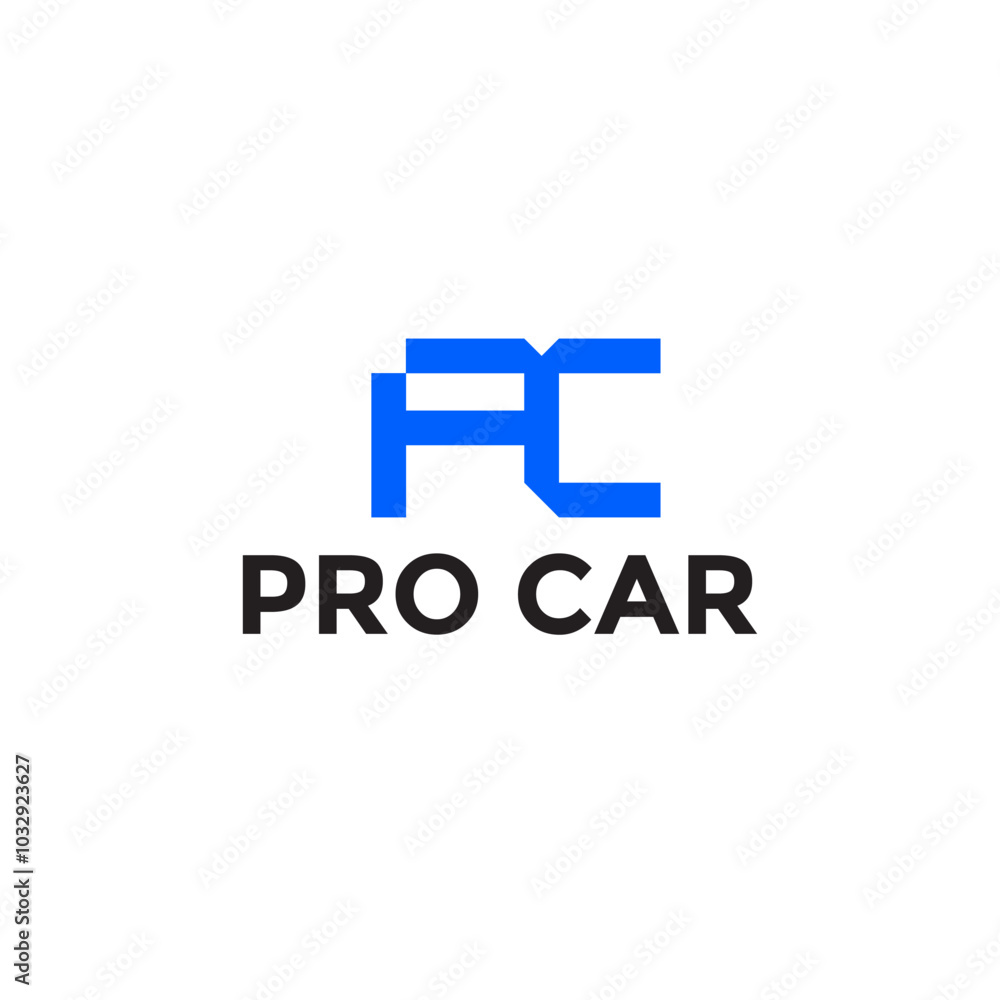 Obraz premium Letter PC Logo Monogram. Initial AC Logo Vector Design. Simple Initials Logo Identity