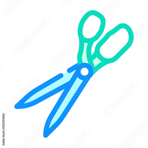 dressmakers shears dressmaking fashion color icon vector. dressmakers shears dressmaking fashion sign. isolated symbol illustration