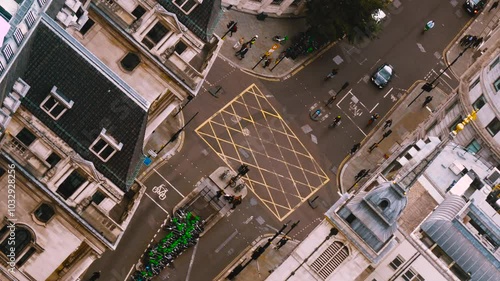 Aerial View Urban Skyline Panorama Overview London Iconic Cityscape Landmarks England, UK, Britain