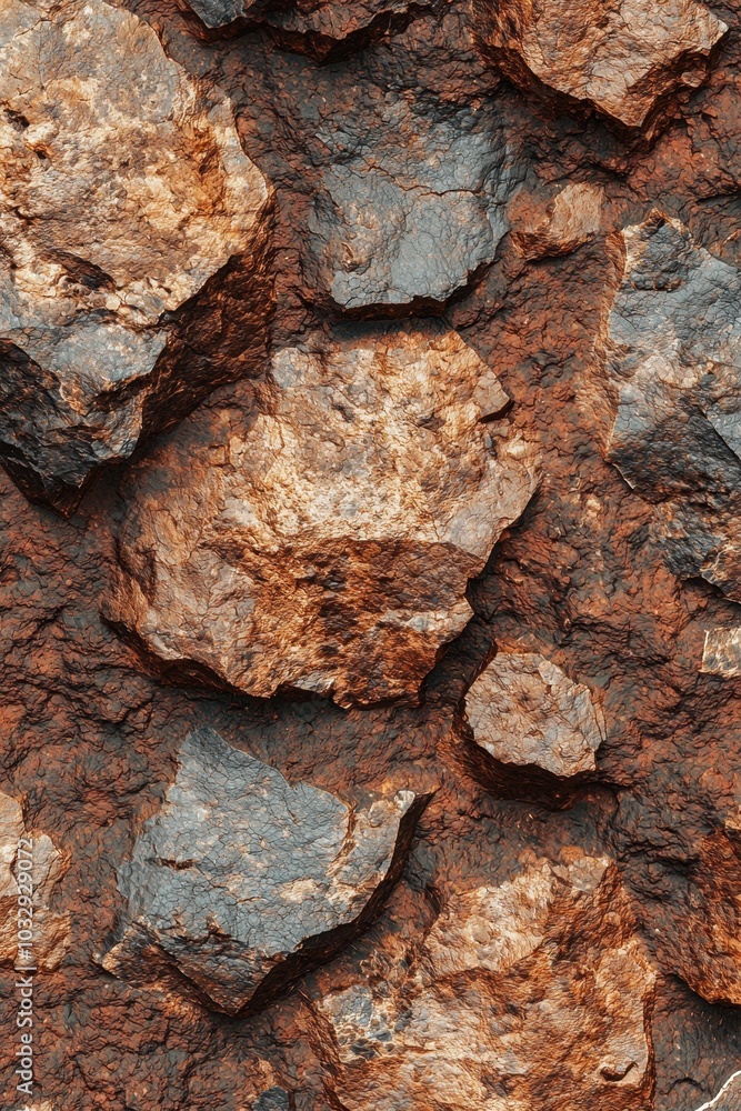 Close up view of a rock wall with rocks on it Close up view of a rock wall with rocks on it
