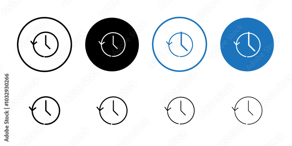 History icon Flat fill set collection History icon Flat fill set collection