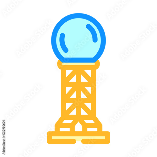 weather radar hurricane disaster color icon vector. weather radar hurricane disaster sign. isolated symbol illustration