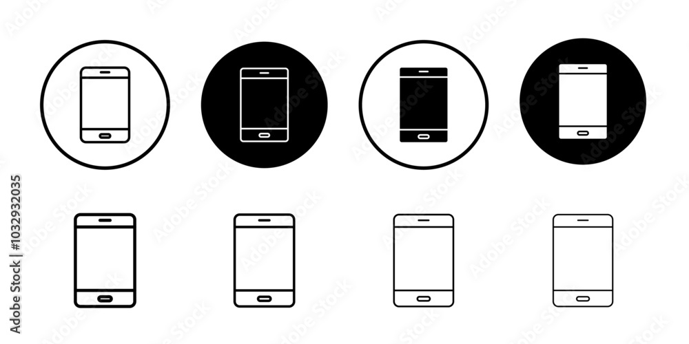 Mobile icon Flat fill set collection Mobile icon Flat fill set collection