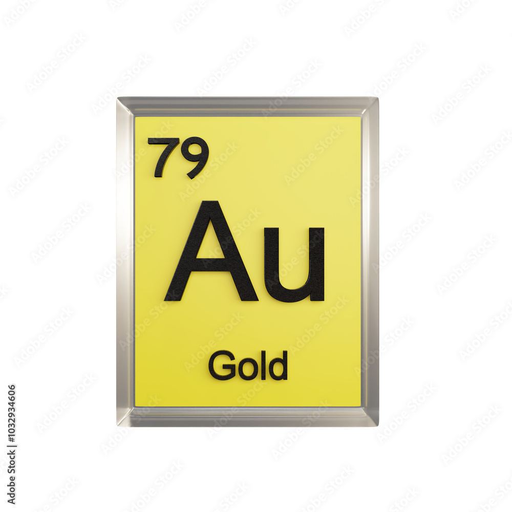 Gold front - Periodic Table Element, Scientific and Educational Use, Transparent and Translucent Design, 3D Render Gold front - Periodic Table Element, Scientific and Educational Use, Transparent and Translucent Design, 3D Render