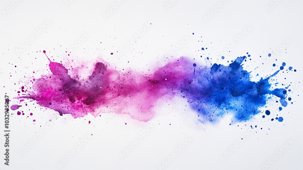 Blue Purple and Pink Watercolor Splash Paint Stain Background Decoration Blue Purple and Pink Watercolor Splash Paint Stain Background Decoration