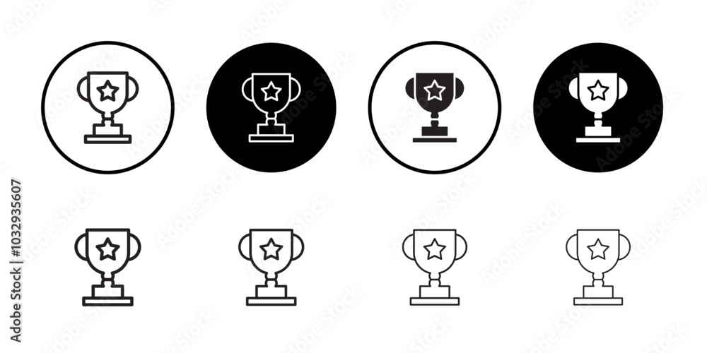 Trophy icon Flat fill set collection Trophy icon Flat fill set collection