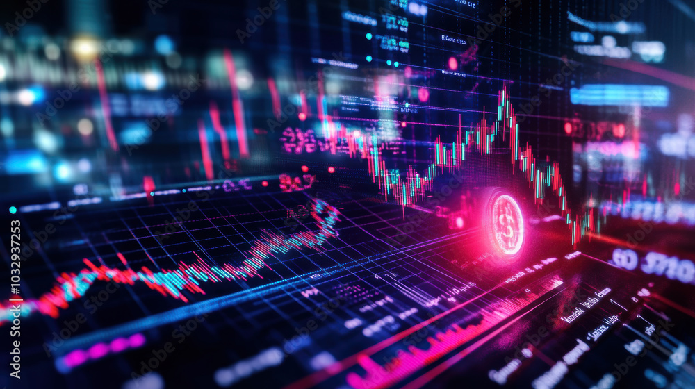 Dynamic financial data charts display trends and insights in trading Dynamic financial data charts display trends and insights in trading
