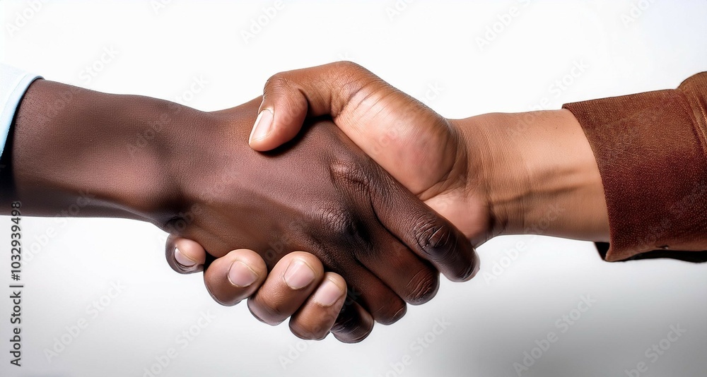 Apretón de manos de distintos tonos de piel, acuerdo, trabajo en equipo Apretón de manos de distintos tonos de piel, acuerdo, trabajo en equipo