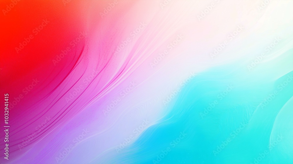 Fototapeta premium Vibrant abstract gradient with red, purple, and turquoise colors.