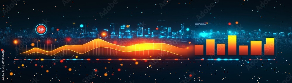 Fototapeta premium Colorful Design Showcasing Modern Project Management