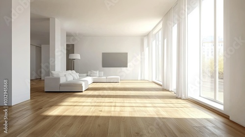 Wallpaper Mural Modern Bright Living Room with Minimalist Design Torontodigital.ca