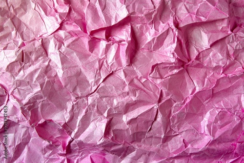 Wallpaper Mural Crumpled pink paper background showcasing texture suitable for artistic and design applications Torontodigital.ca
