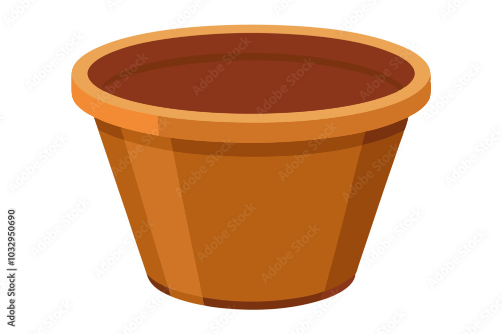 Empty Flowerpot isolated on white background Empty Flowerpot isolated on white background