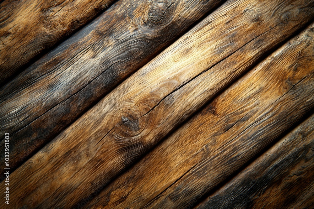 A wooden surface with a grainy texture and a brown color A wooden surface with a grainy texture and a brown color