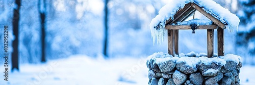 wishing well, winter snow photo