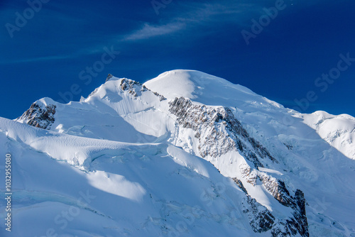 エギーユデュミディ展望台からの絶景　モンブラン　　フランス　シャモニ