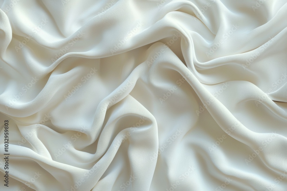 A white fabric with a pattern of lines and dots A white fabric with a pattern of lines and dots