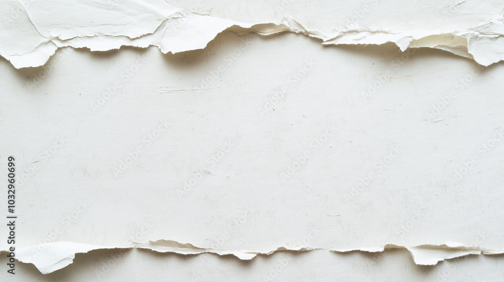Rought edges torn paper, horizontal empty layout. Free copy space background for announcement or inscription. Rought edges torn paper, horizontal empty layout. Free copy space background for announcement or inscription.