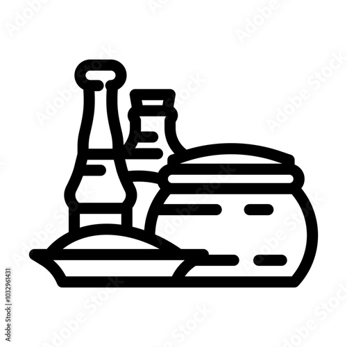ayurvedic spices ayurveda line icon vector. ayurvedic spices ayurveda sign. isolated contour symbol black illustration