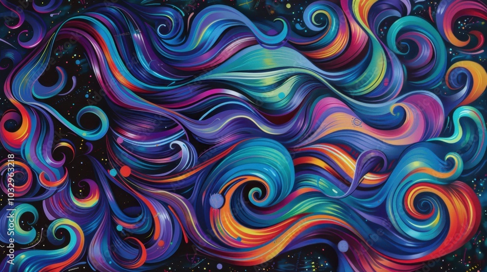 Colorful Swirling Abstract Background Colorful Swirling Abstract Background