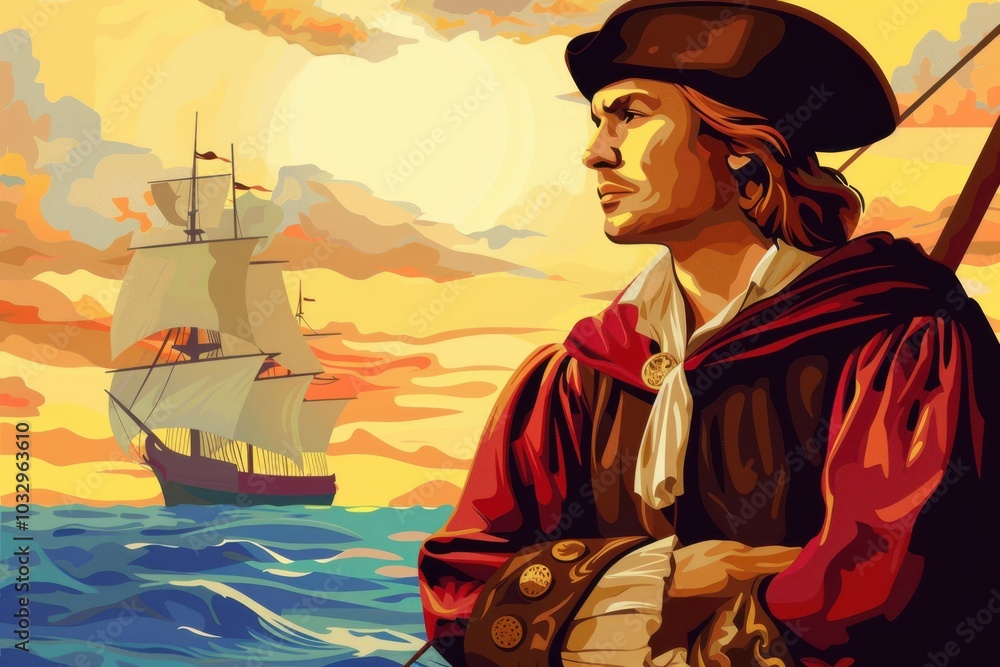 Fototapeta premium Columbus Day