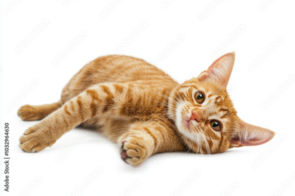 Obraz premium Orange Tabby Cat in Sunshine